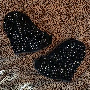 HOTT spiked and studded wedges/heels.